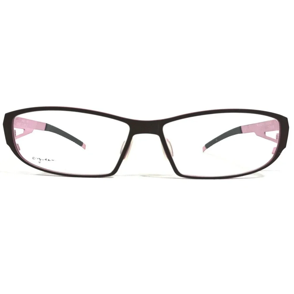 Orgreen Eyeglasses Frames HELLDIVER 8 Brown Pink Rectangular 53-15-135